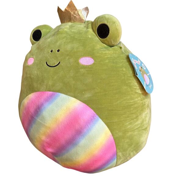 NWT! SQUISHMALLOW 20” DOXL the RAINBOW BELLY FROG Kellytoy - Picture 4 of 7